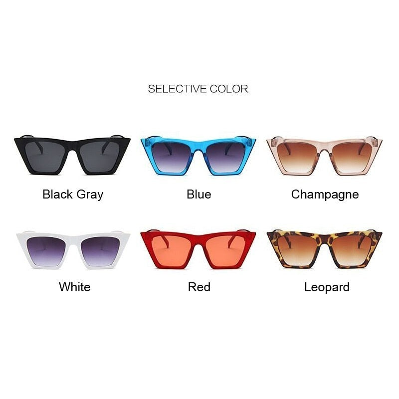 Fashion Square Designer Luxury Man/Woman Cat Eye Sun Glasse