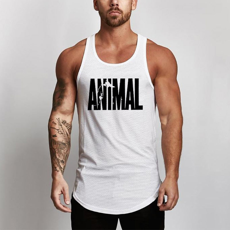 Summer Brand Fitness Tank Top Men Bodybuilding