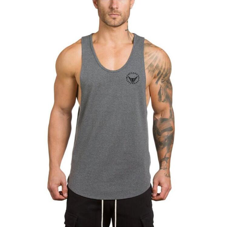 Ccotton singlets canotte bodybuilding stringer tank top