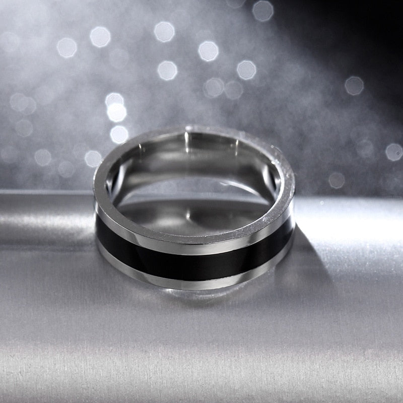 Stainless Steel Classic Alliance Ring