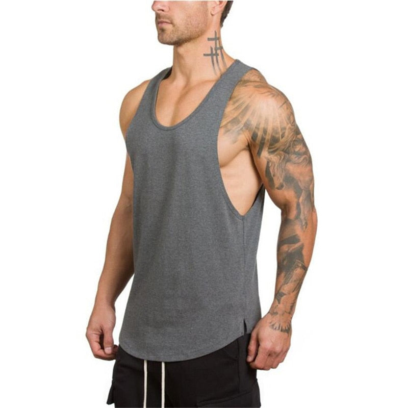 Ccotton singlets canotte bodybuilding stringer tank top