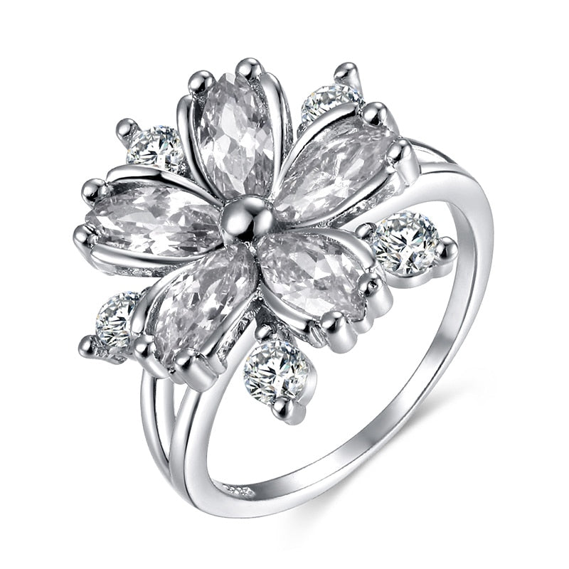 Cherry Blossom Zircon Lady Ring