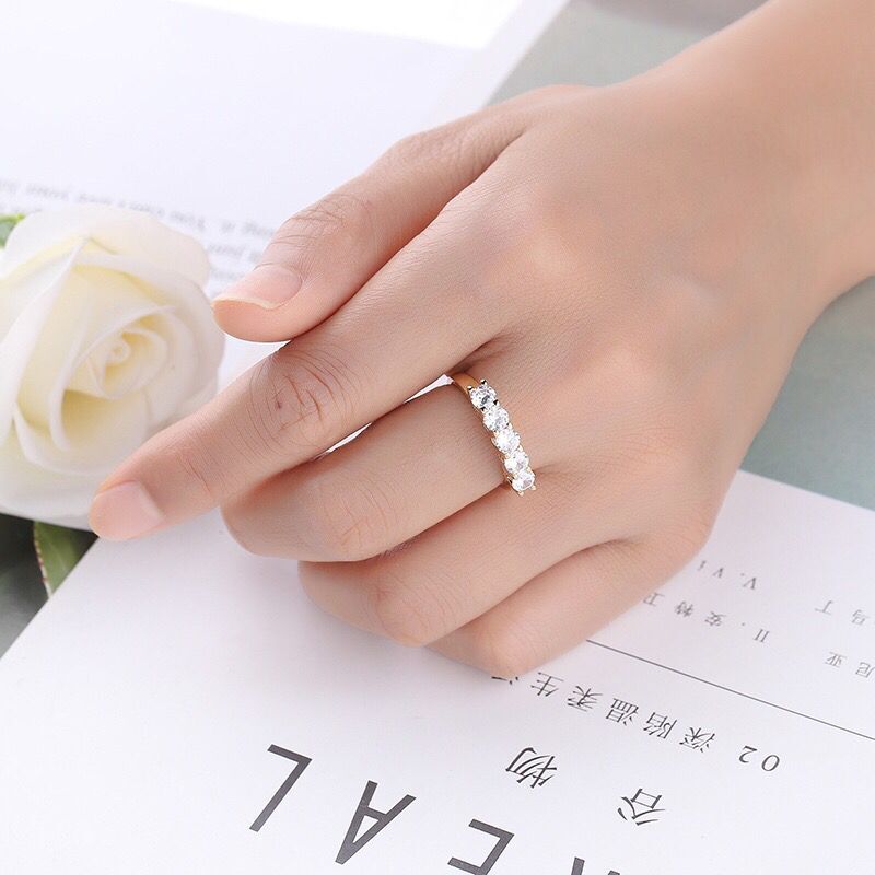 MxGxFam Small CZ Rings For Women