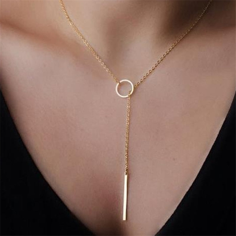 Women Fashion Gold Color Necklace Bijoux