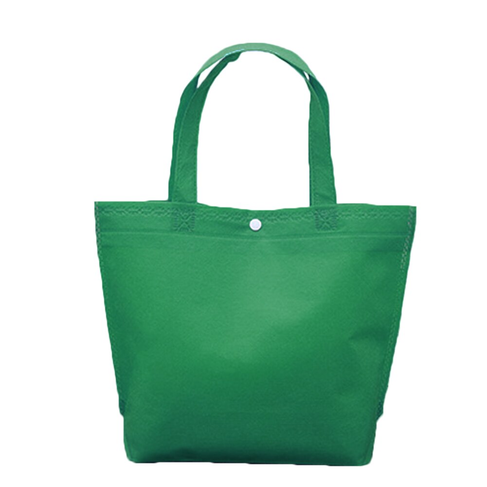 Reusable Foldable Button Durable Non-Woven Tote Shopping Bag