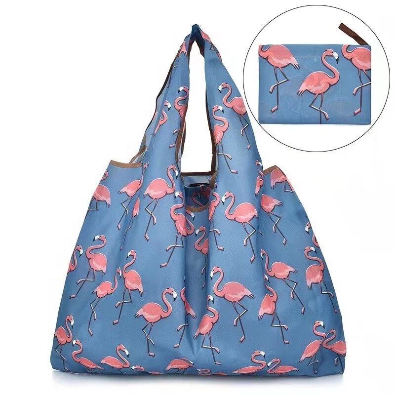 Reusable Large Cartoon Folding Washable Shopping Bag