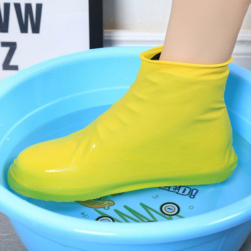 Rain Boots Waterproof Reusable Shoe Cover Silicone Unisex