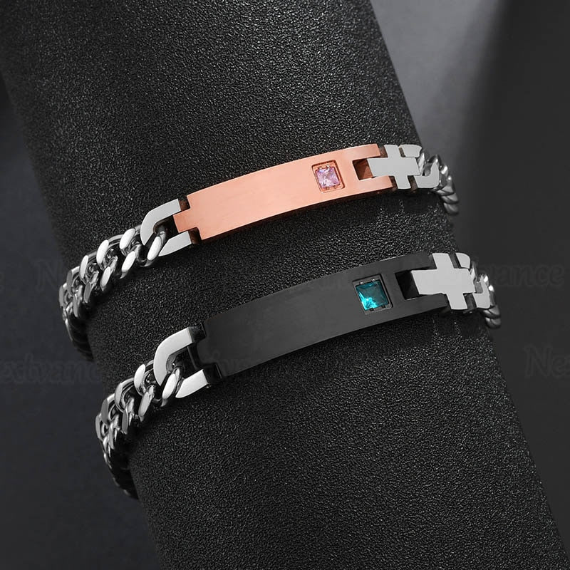 Nextvance Customized Engraving Name plate Bracelets