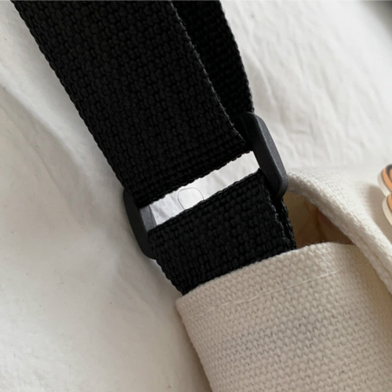 Women Canvas Flap-bag Handbag