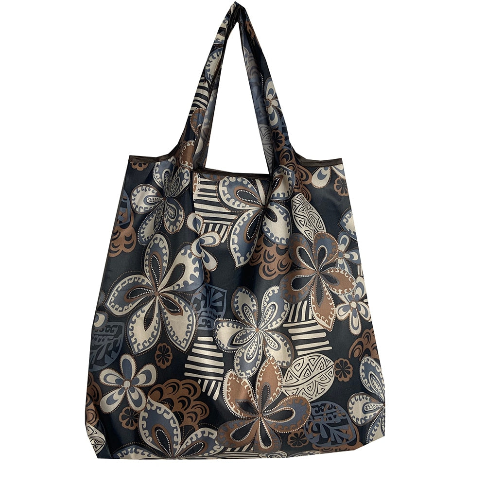 Reusable Foldable Tote 30lbs Cute Grocery Bag