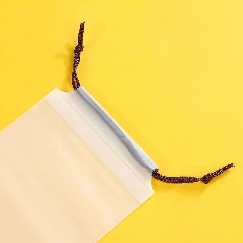 Matte Translucent Plastic Bag Umbrella Reusable Portable Storage Bag