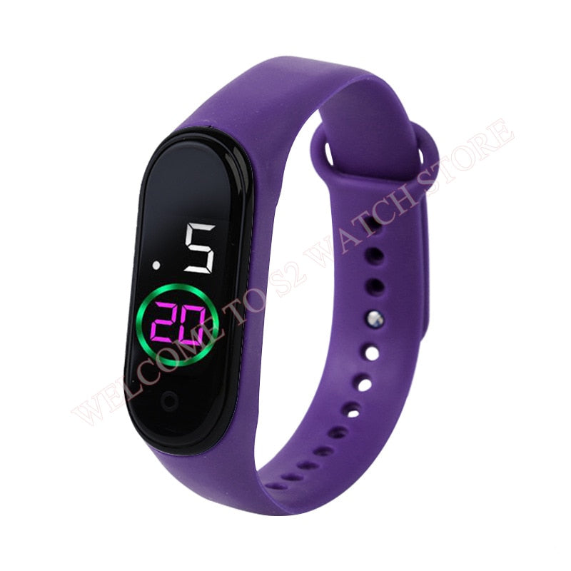Candy Color Silicone Strap Watch LED Digital Watch Bracelet
