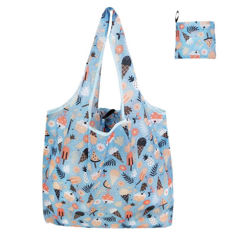 1 Piece Foldable Reusable Eco-friendly Waterproof Tote Bag