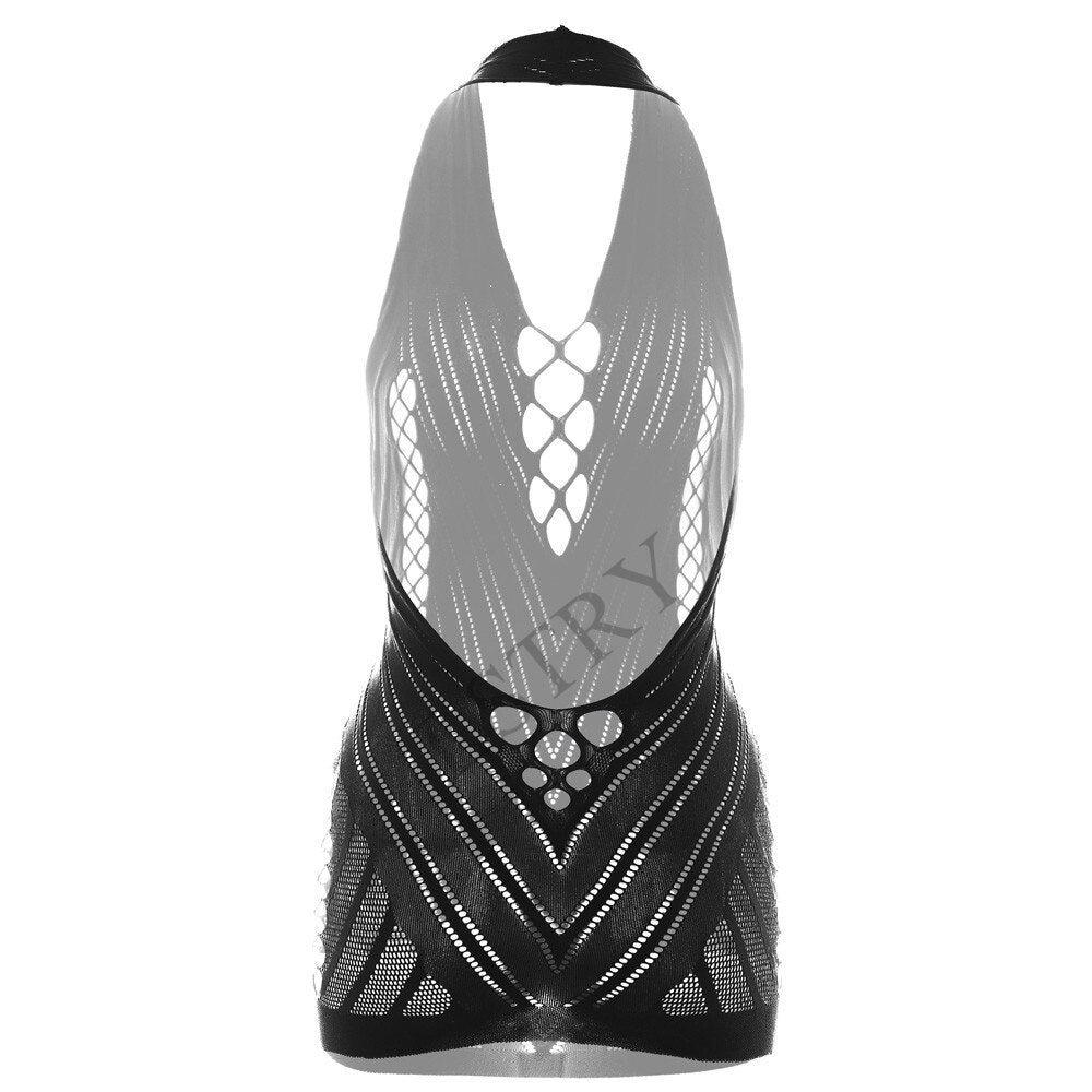 Hot Vestido Sexy Erotic Transparent Lingerie