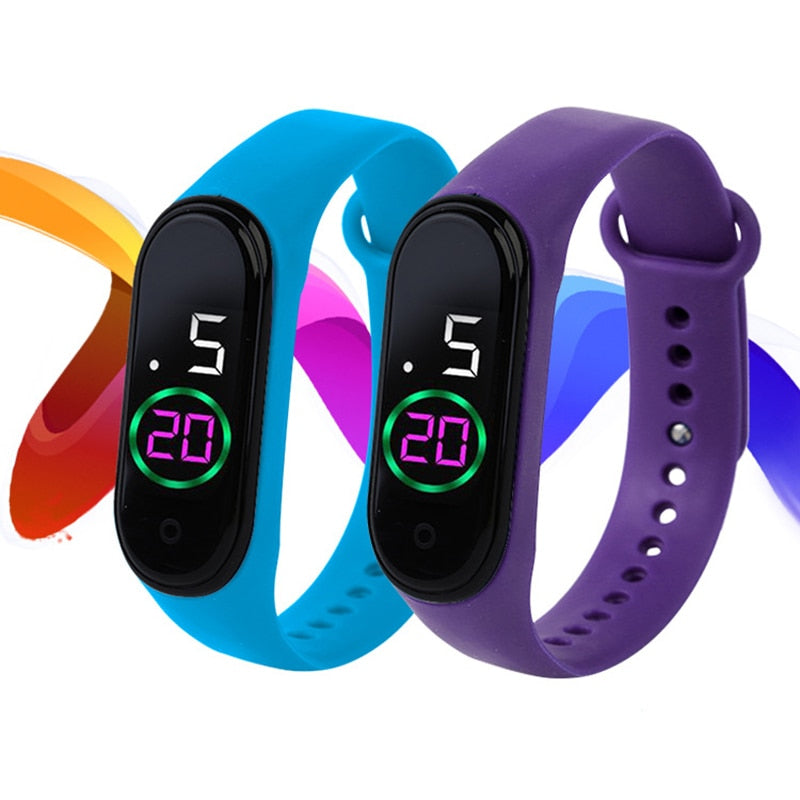 Candy Color Silicone Strap Watch LED Digital Watch Bracelet