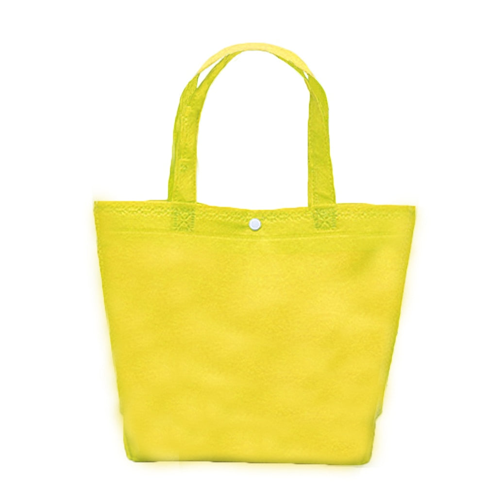 Reusable Foldable Button Durable Non-Woven Tote Shopping Bag