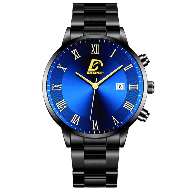 Luxury Minimalist Quartz Stainless Steel Wrist Watch