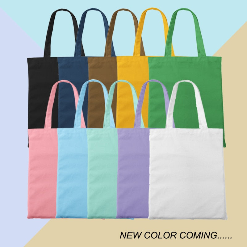 Custom Original Design White Zipper Unisex Canvas Bags