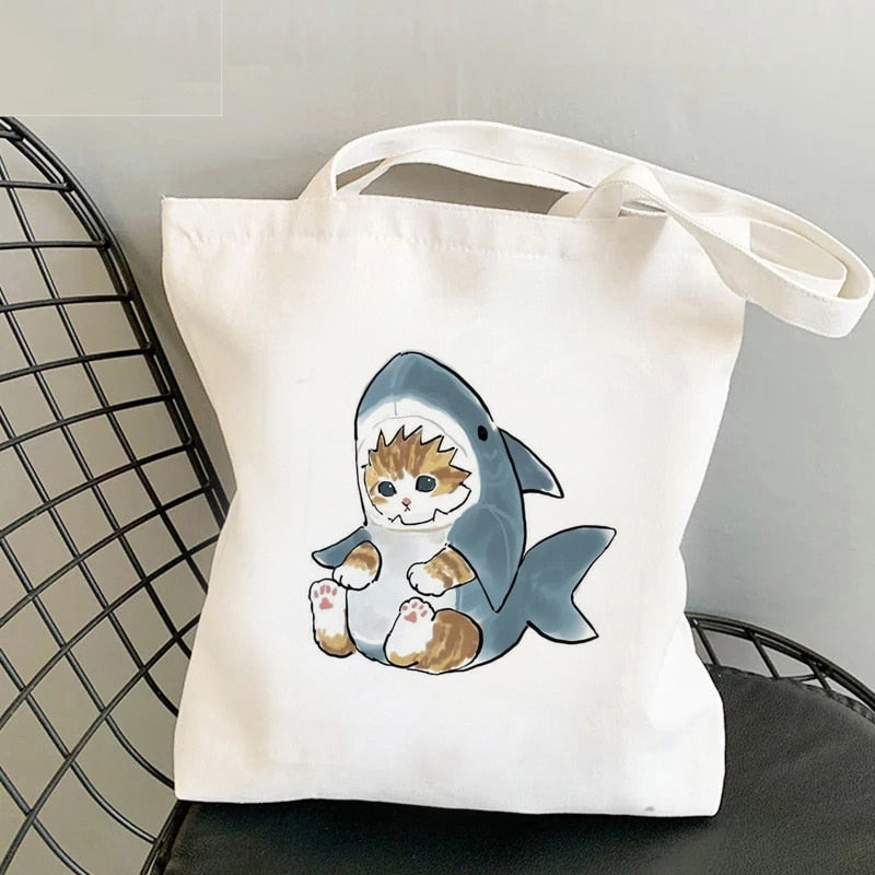 Cat Shark Shopping Bag