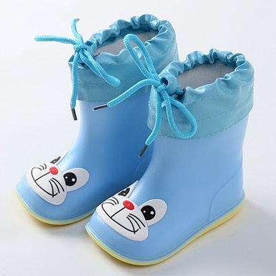 Children Rain Boots Rubber Waterproof Non-slip Boots Kids