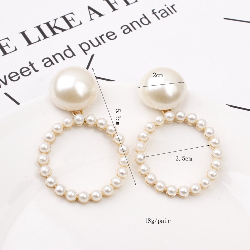 Big Black Flower Hanging Earrings For Women Exaggerated Rock Personality