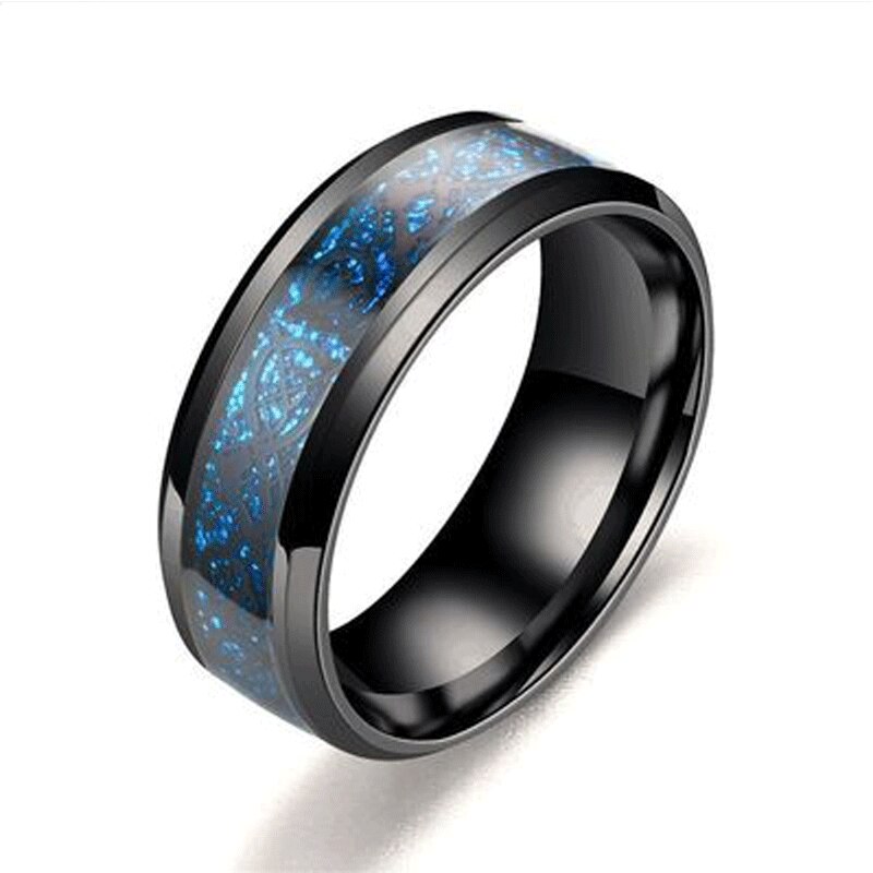 MixMax 20pcs Mix Colors Dragon Pattern Stainless Steel Ring