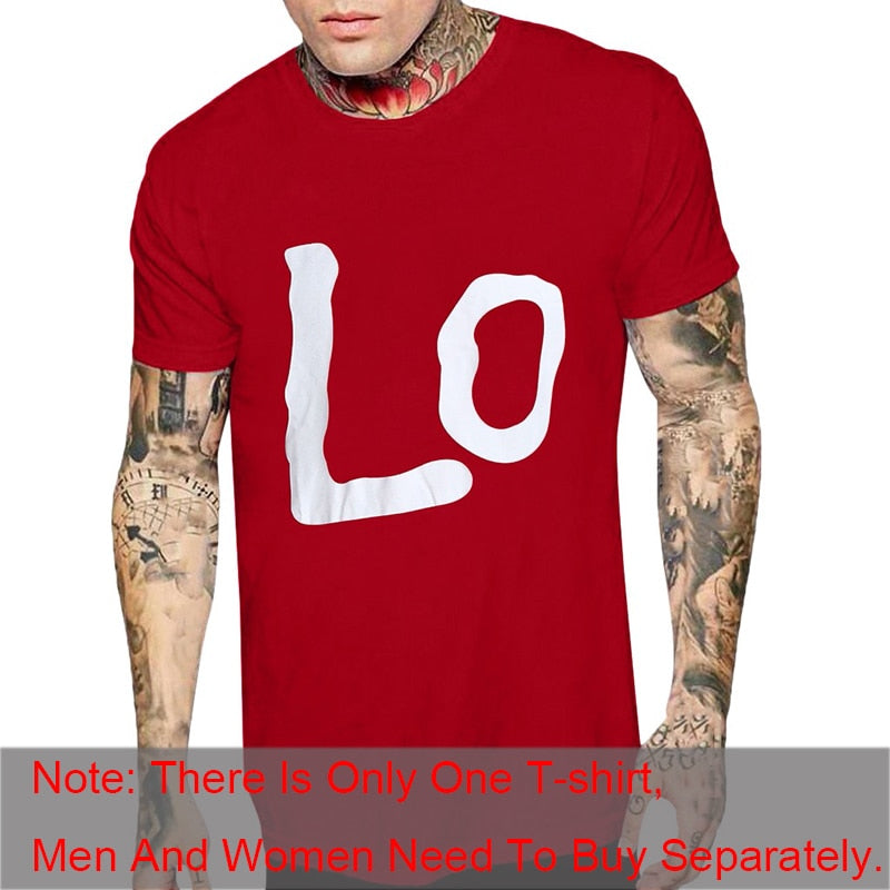 Couple T-shirt Summer Couple LOVE Printed Clothes Couple Tshirt