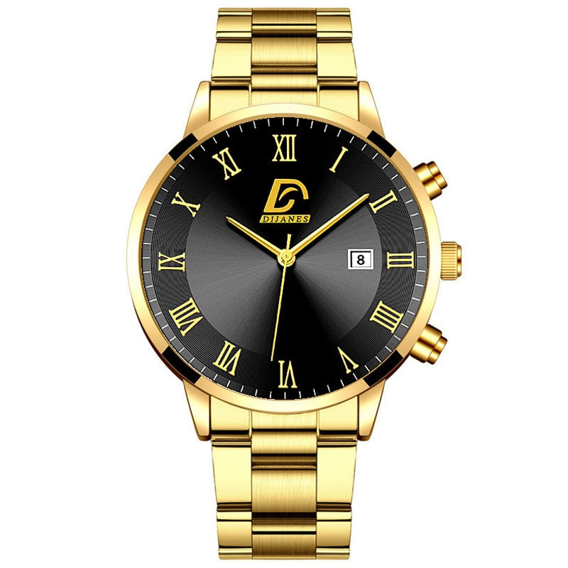 Luxury Minimalist Quartz Stainless Steel Wrist Watch