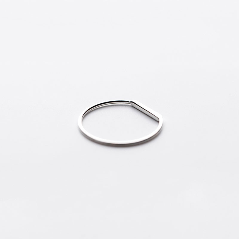INZATT Minimalist Real 925 Sterling Silver Love Letter Ring