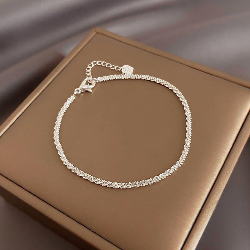 Sweet Shining Zircon Butterfly Bracelet For Women Anti-allergic