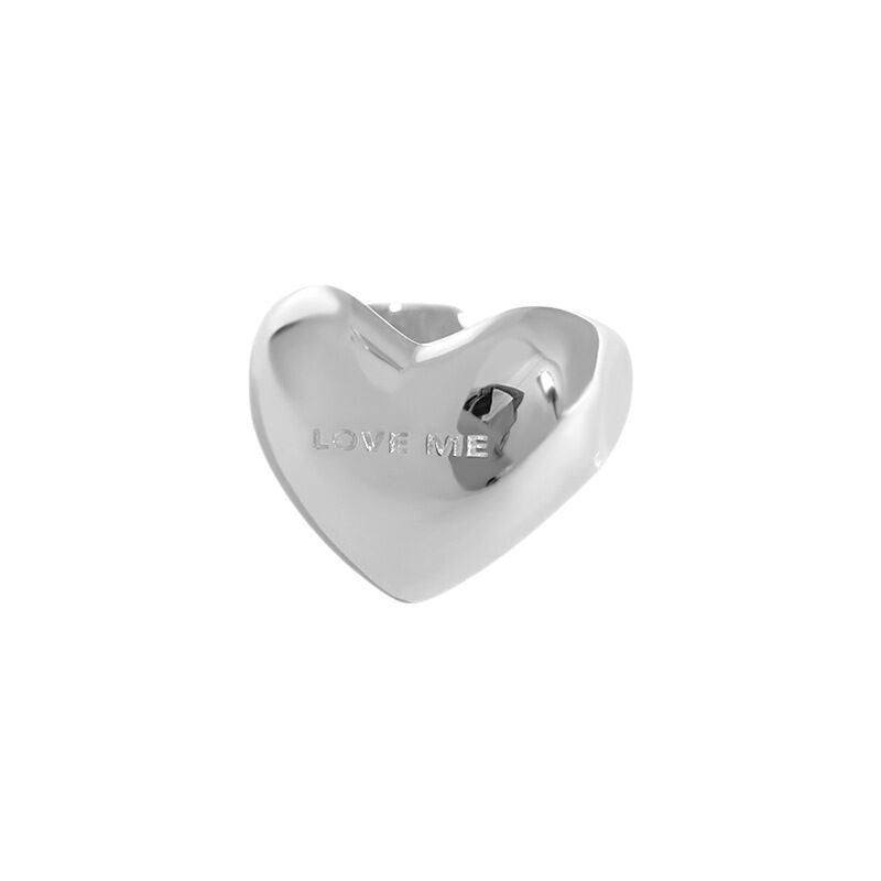 XIYANIKE Silver Color  Alphabet Three-dimensional Love Heart Smooth Ring