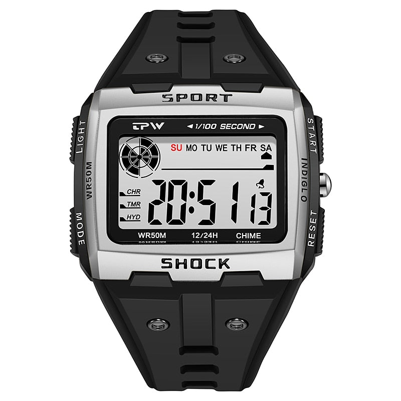 Big Numbers  Water Resistant Men Digital Watch