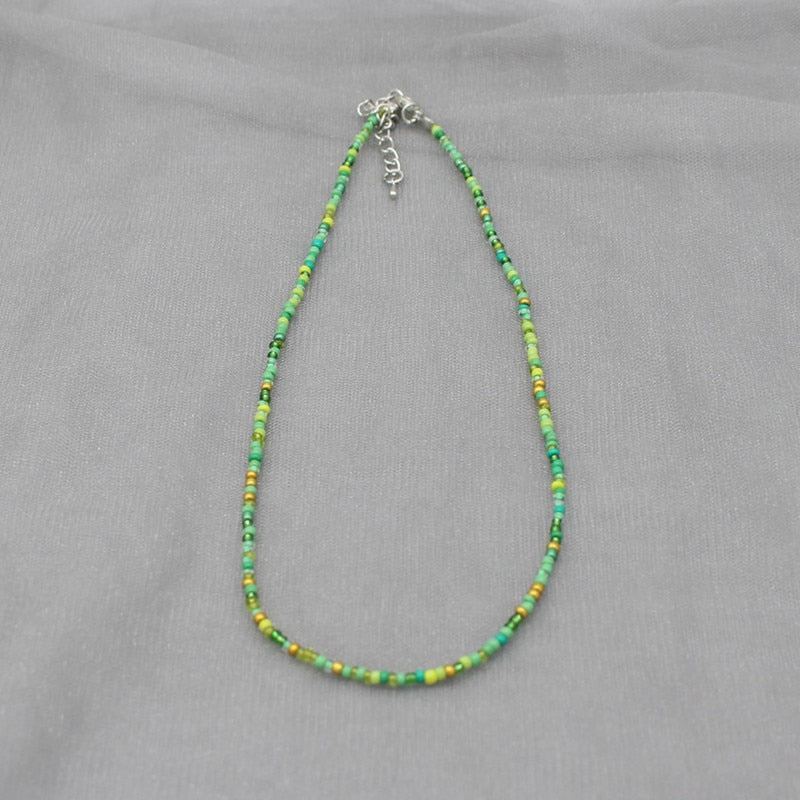 Simple Colorful Seed Beads Strand Choker Necklace