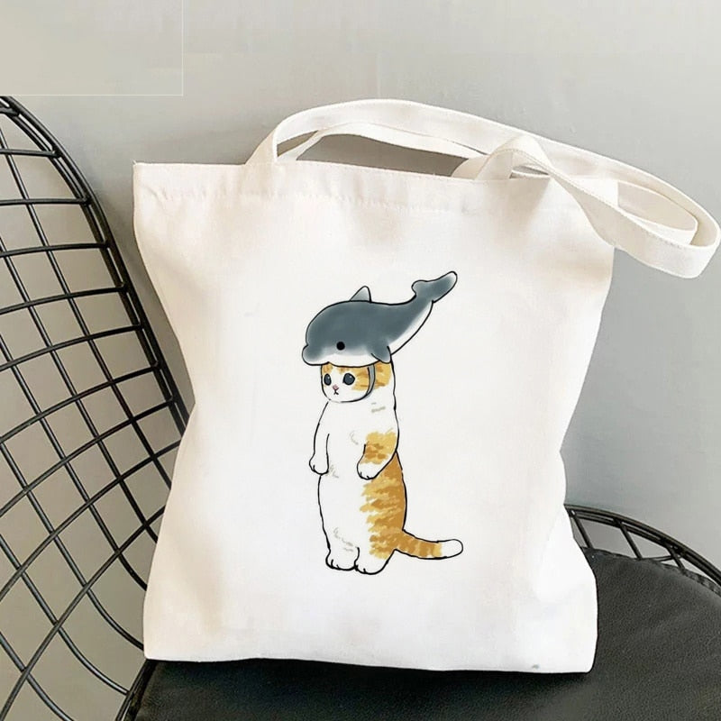 Cat Shark Shopping Bag
