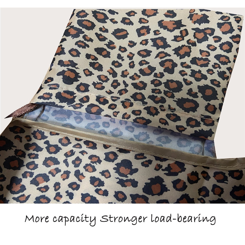 Medium Shopper Reusable Foldable Tote 30lbs Cute Grocery Bag Portable Large Capacity Shoulder Bag Machine Washable Tote Bag