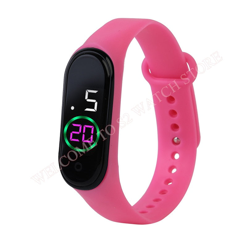 Candy Color Silicone Strap Watch LED Digital Watch Bracelet