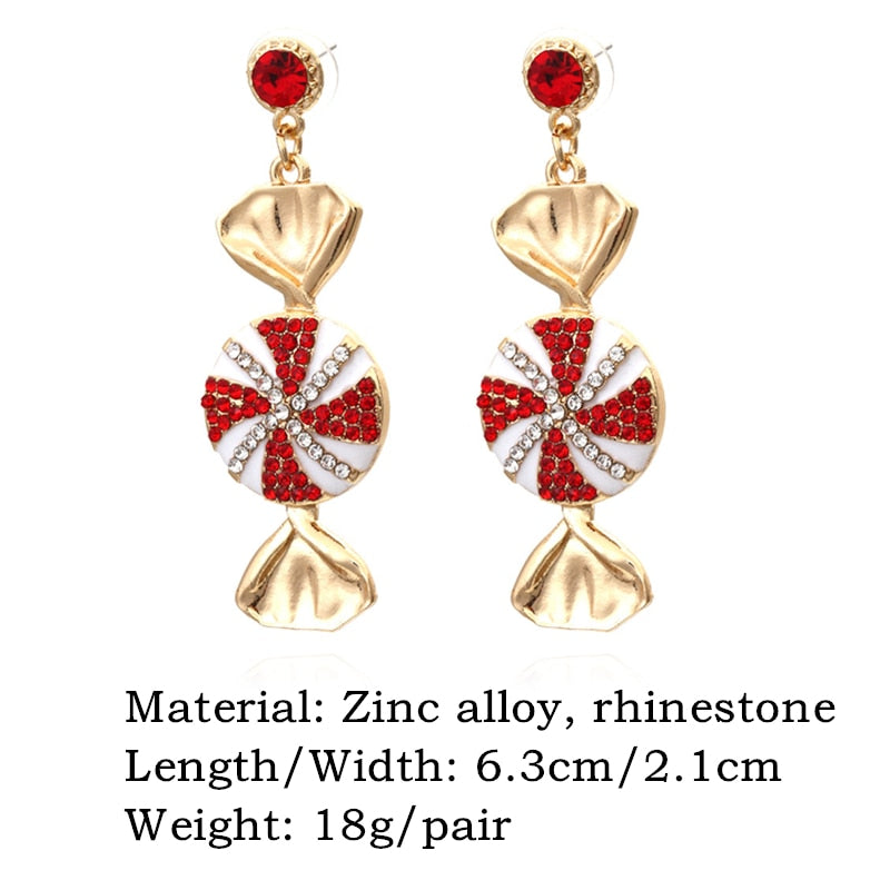 Retro Golden Metal Leaf Stud Earrings