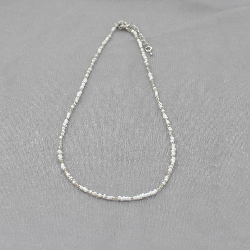 Simple Colorful Seed Beads Strand Choker Necklace