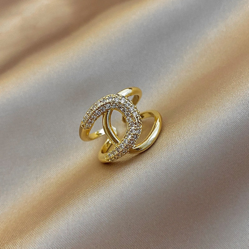 Real Gold Plated AAA Zircon Ring