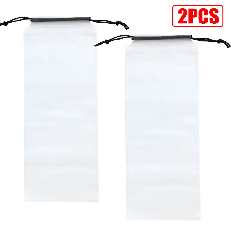 Matte Translucent Plastic Bag Umbrella Reusable Portable Storage Bag