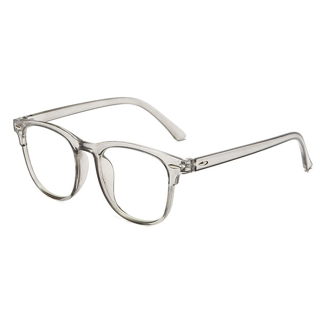 Transparent Computer Glasses Frame Women Men Anti Blue Light Round Eyewear
