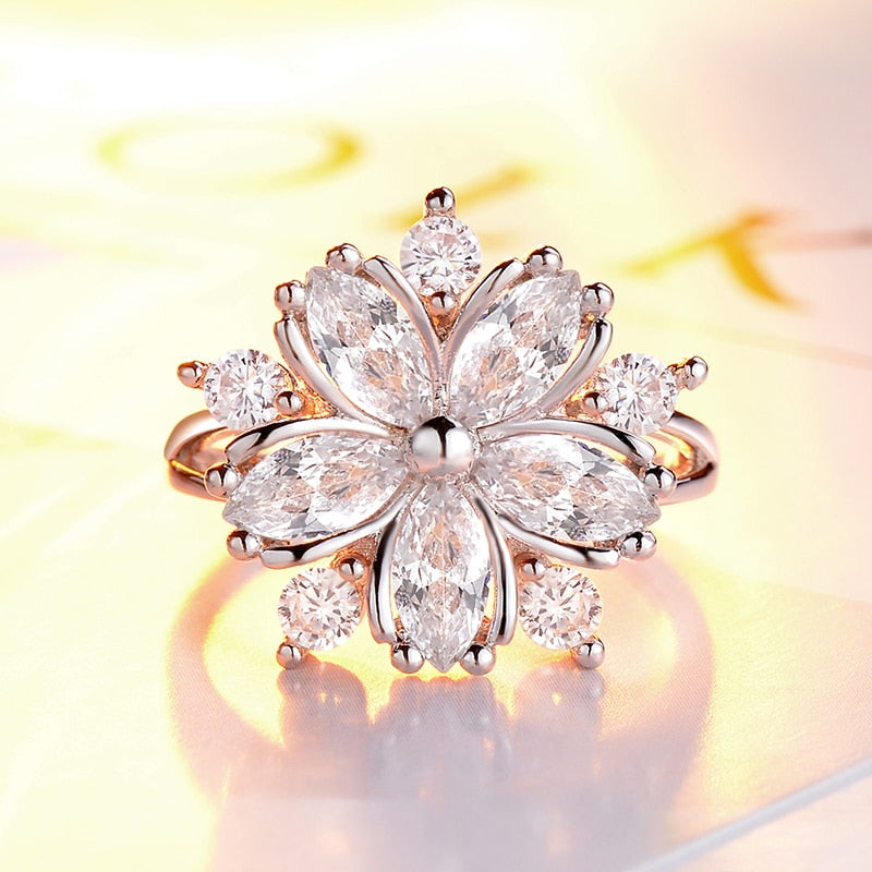 Cherry Blossom Zircon Lady Ring