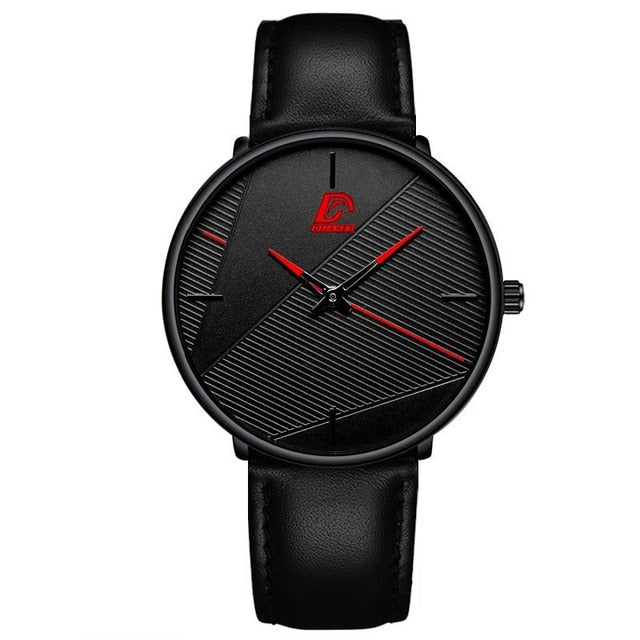 Minimalist Fashion Ultra-thin Watch Simple Men Business Quartz Wristwatch