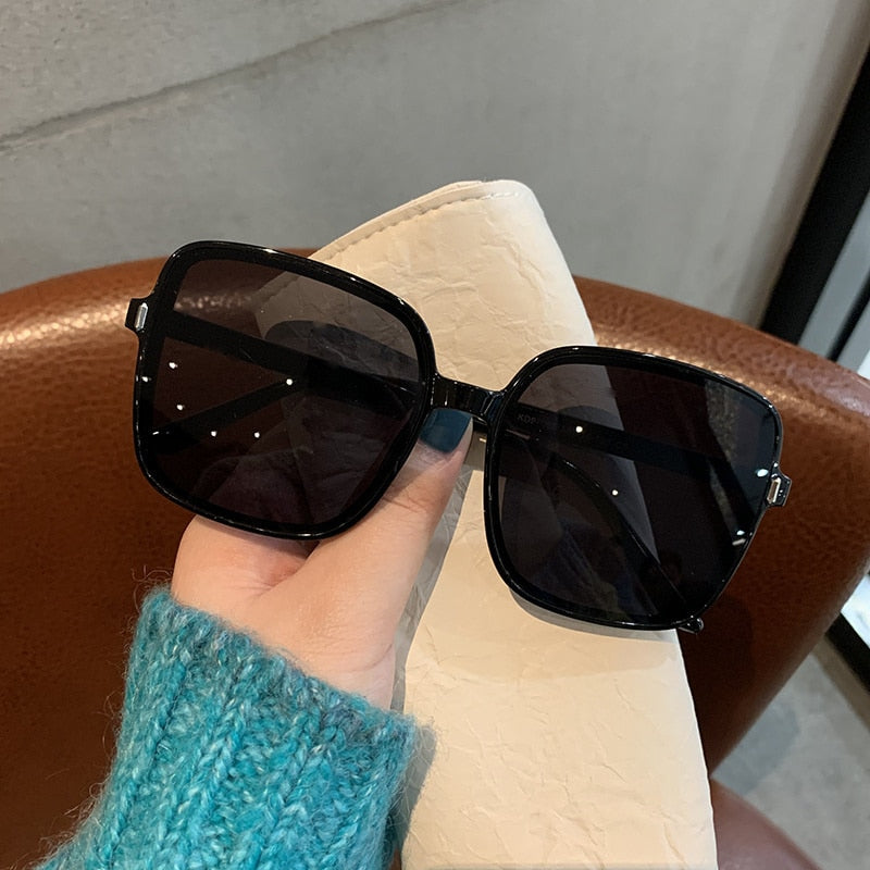 Retro Vintage Gradient Fashion Designer Square Sunglasses