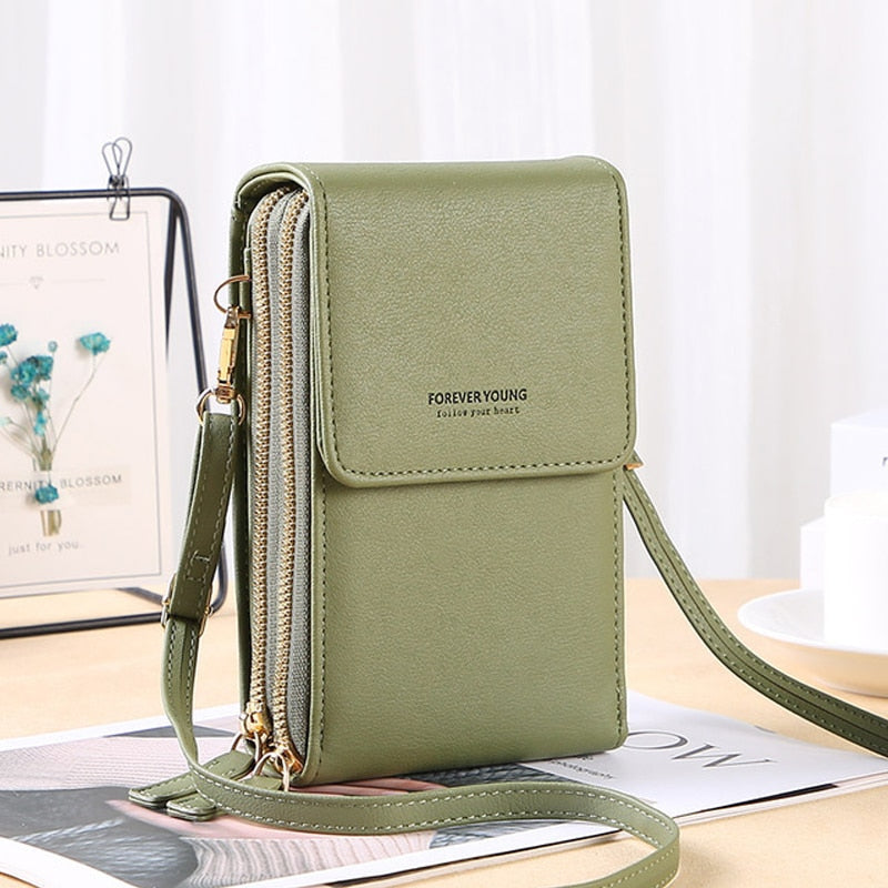 Buylor Soft Leather Women&#39;s Bag Wallets Touch Screen Cell Phone Purse Bags of Women Strap Handbag Female Crossbody Shoulder Bag