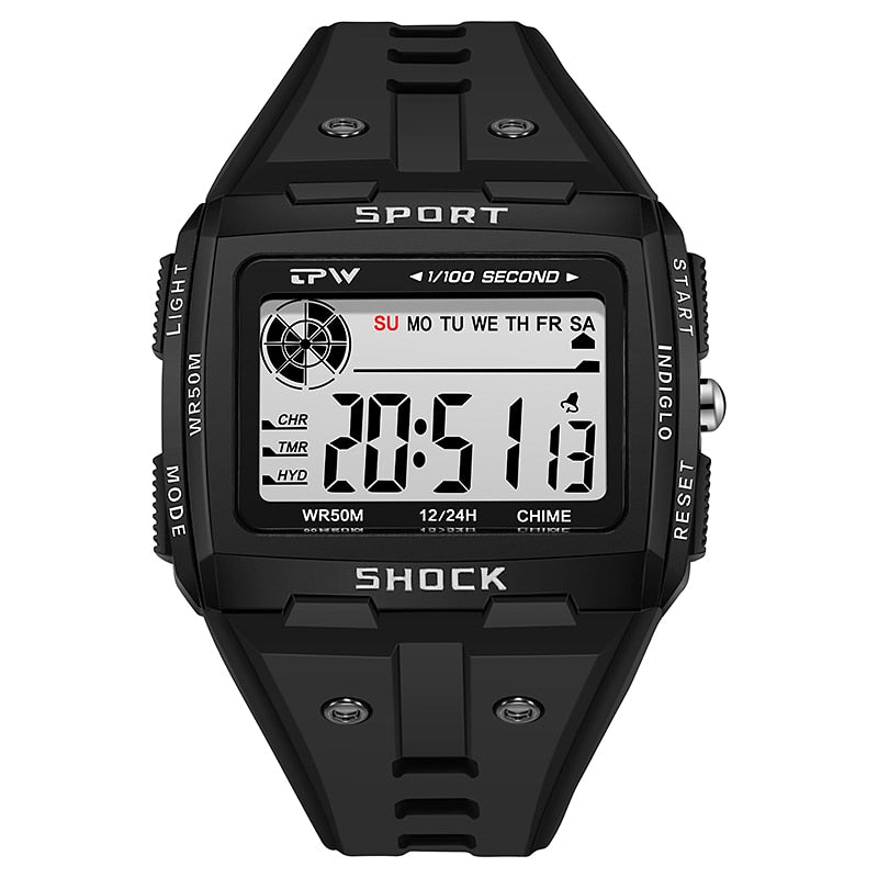 Big Numbers  Water Resistant Men Digital Watch