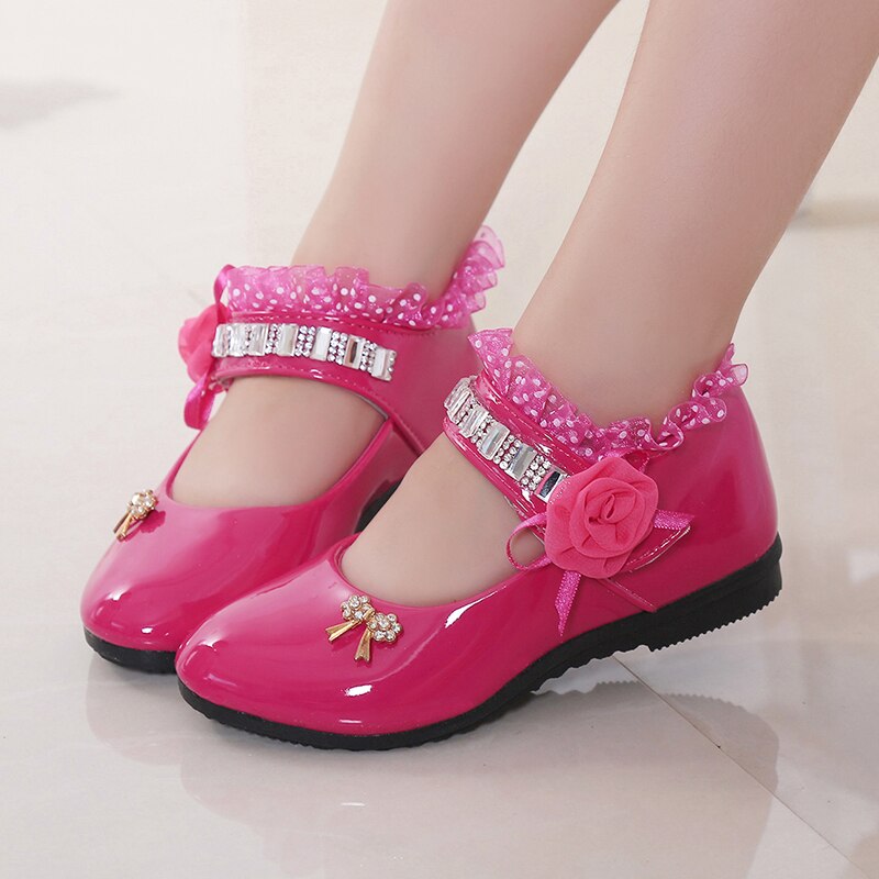 Elegant Princess PU Leather Sandals Kids Girls