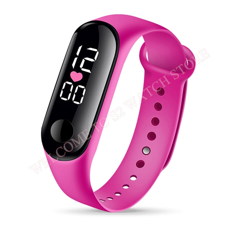 Candy Color Silicone Strap Watch LED Digital Watch Bracelet