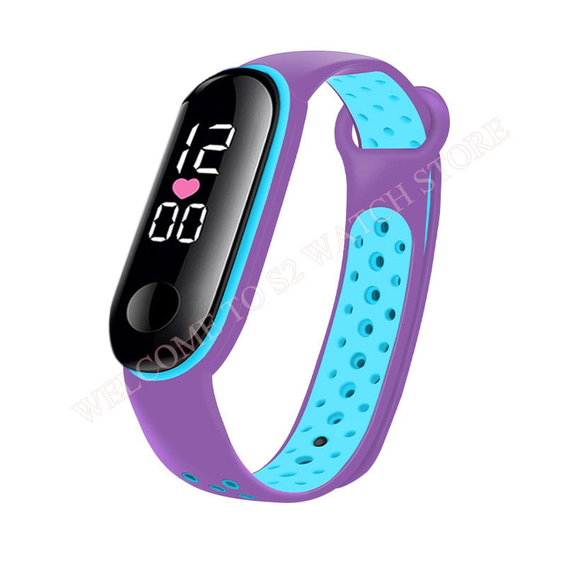 Candy Color Silicone Strap Watch LED Digital Watch Bracelet