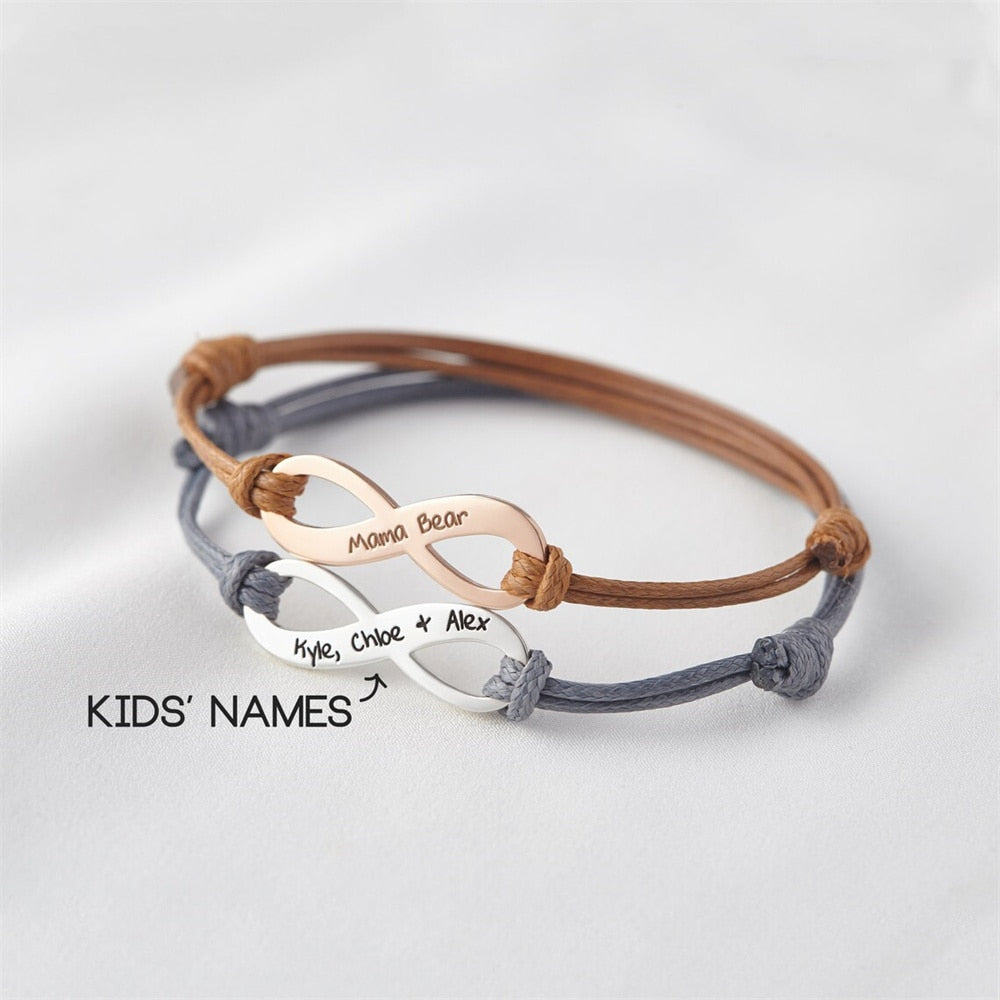 Adjustable Bracelet Custom Name Stainless Steel Bracelet